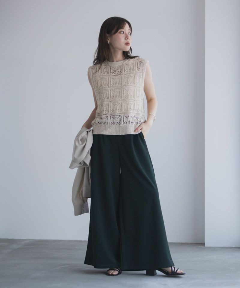 nAvy  ジョーゼットワイドパンツ レディース商品画像-19