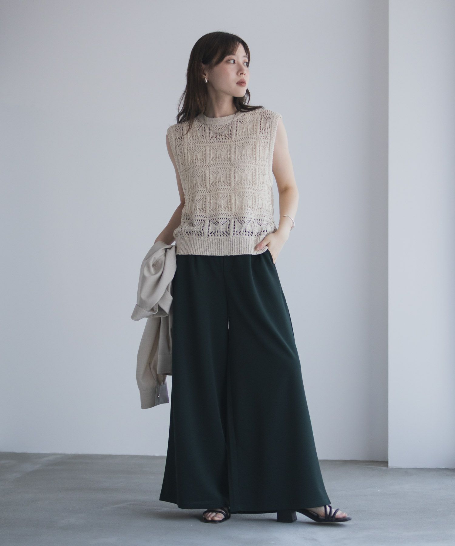 nAvy  ジョーゼットワイドパンツ レディース商品画像-19