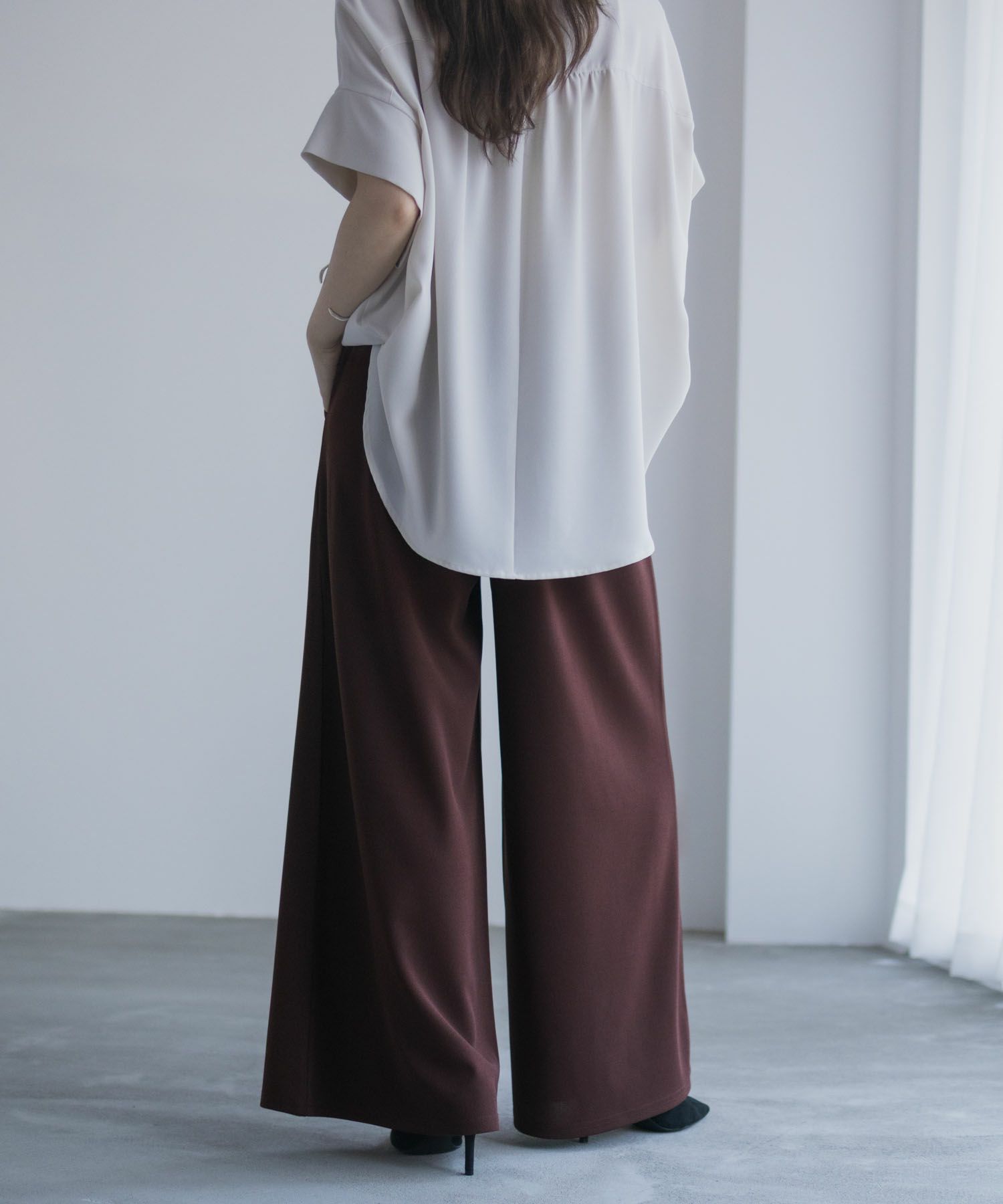 nAvy  ジョーゼットワイドパンツ レディース商品画像-26