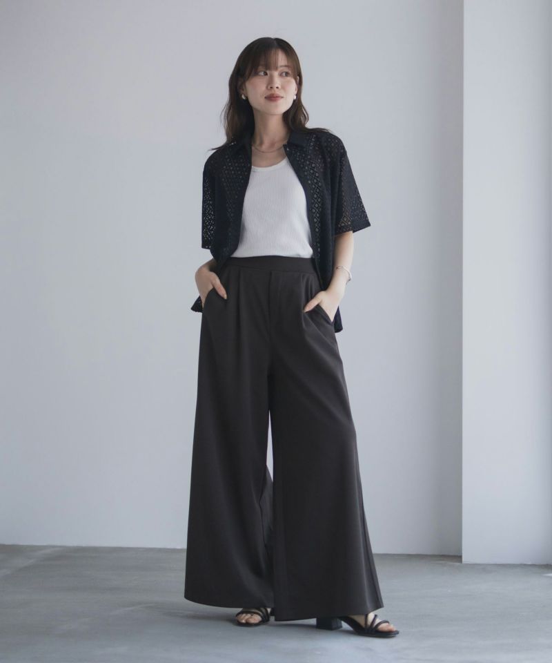 nAvy  ジョーゼットワイドパンツ レディース商品画像-37