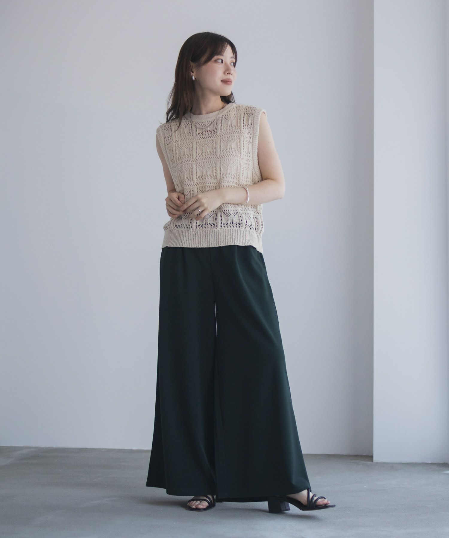 nAvy ジョーゼットワイドパンツ レディース商品画像-38