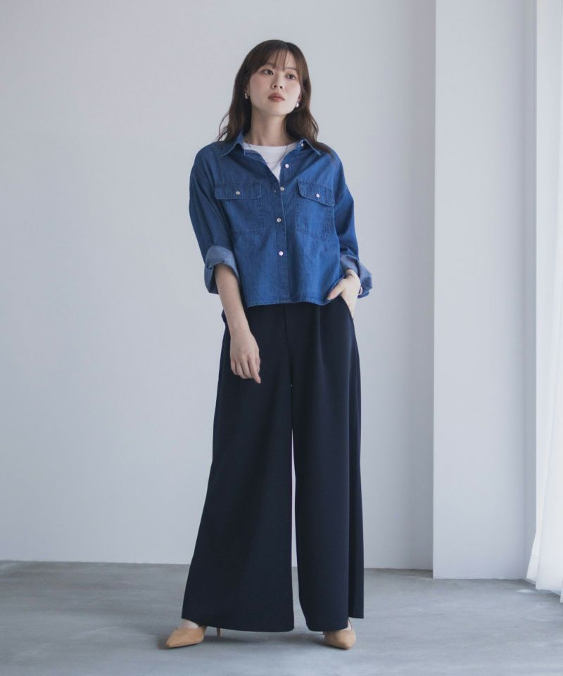 えみおわす ふとまきパンツ 黒紺 綿 えみおわす ふとまきパンツ 黒紺 綿