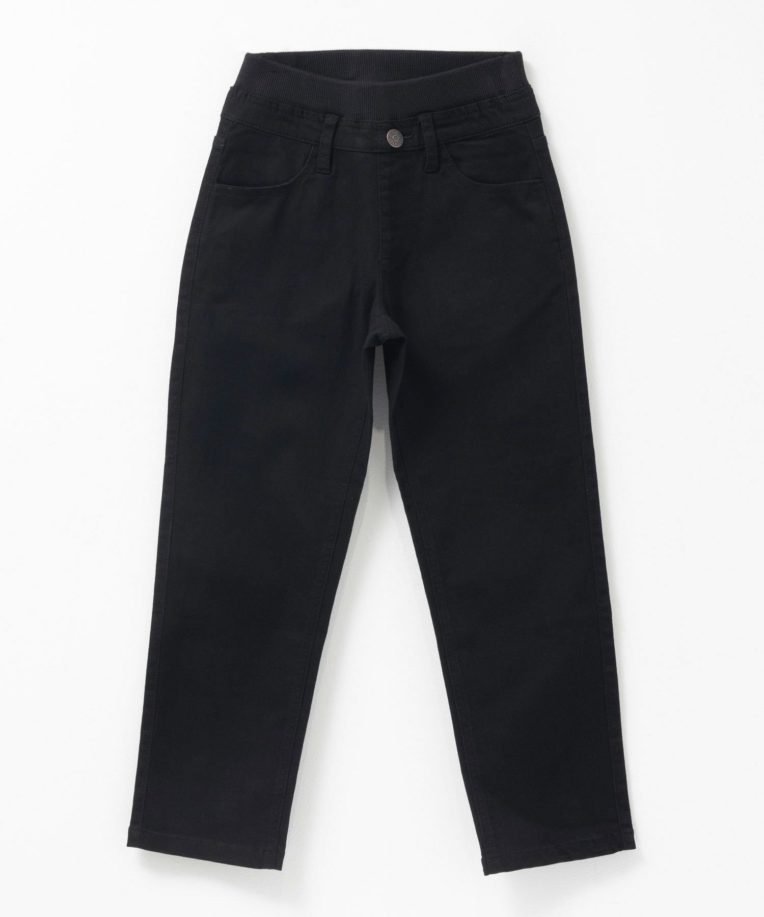 NAVY  のびるモン ストレッチツイルストレートパンツ ウエストリブパンツ キッズ商品サムネイル-1