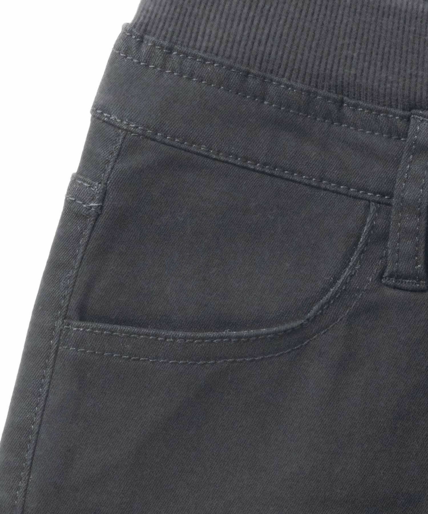 NAVY のびるモン ストレッチツイルストレートパンツ ウエストリブパンツ キッズ