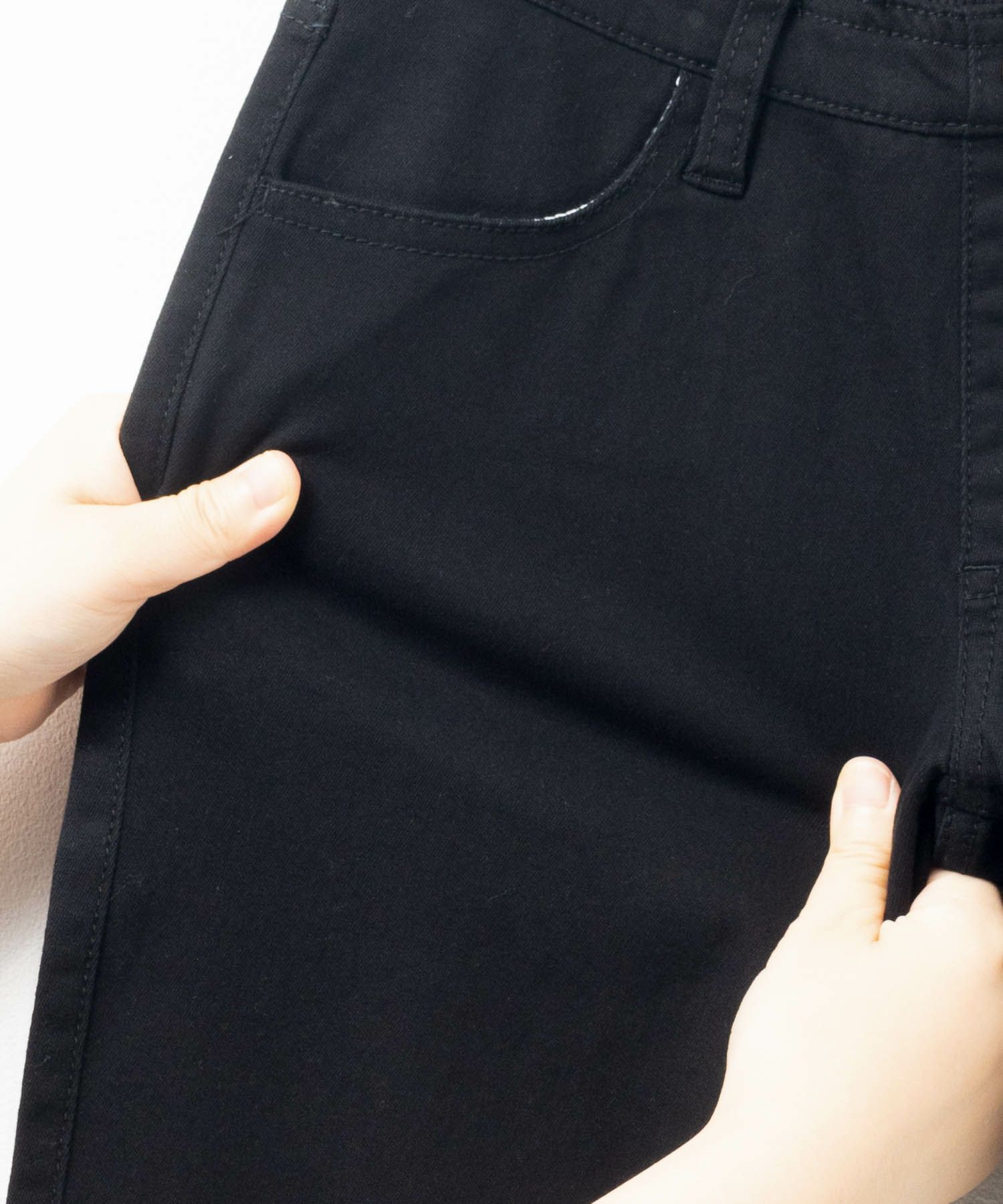 NAVY のびるモン ストレッチツイルストレートパンツ ウエストリブパンツ キッズ