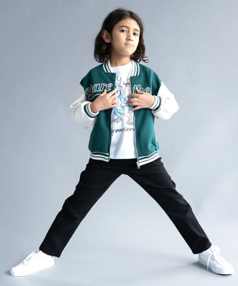 NAVY  のびるモン ストレッチツイルストレートパンツ ウエストリブパンツ キッズ商品画像-17