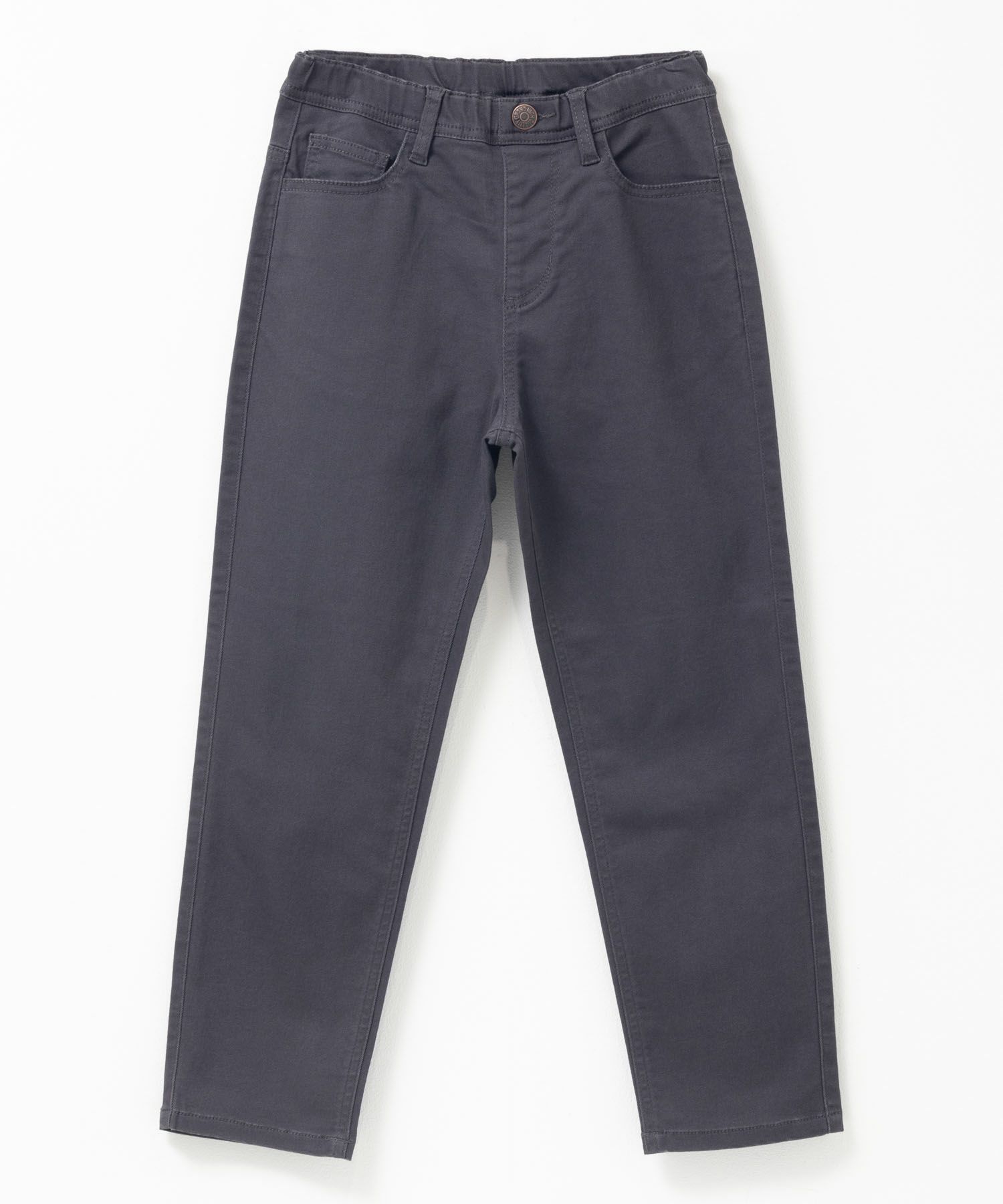 NAVY  のびるモン ストレッチツイルストレートパンツ ウエストギャザーパンツ キッズ商品画像-1