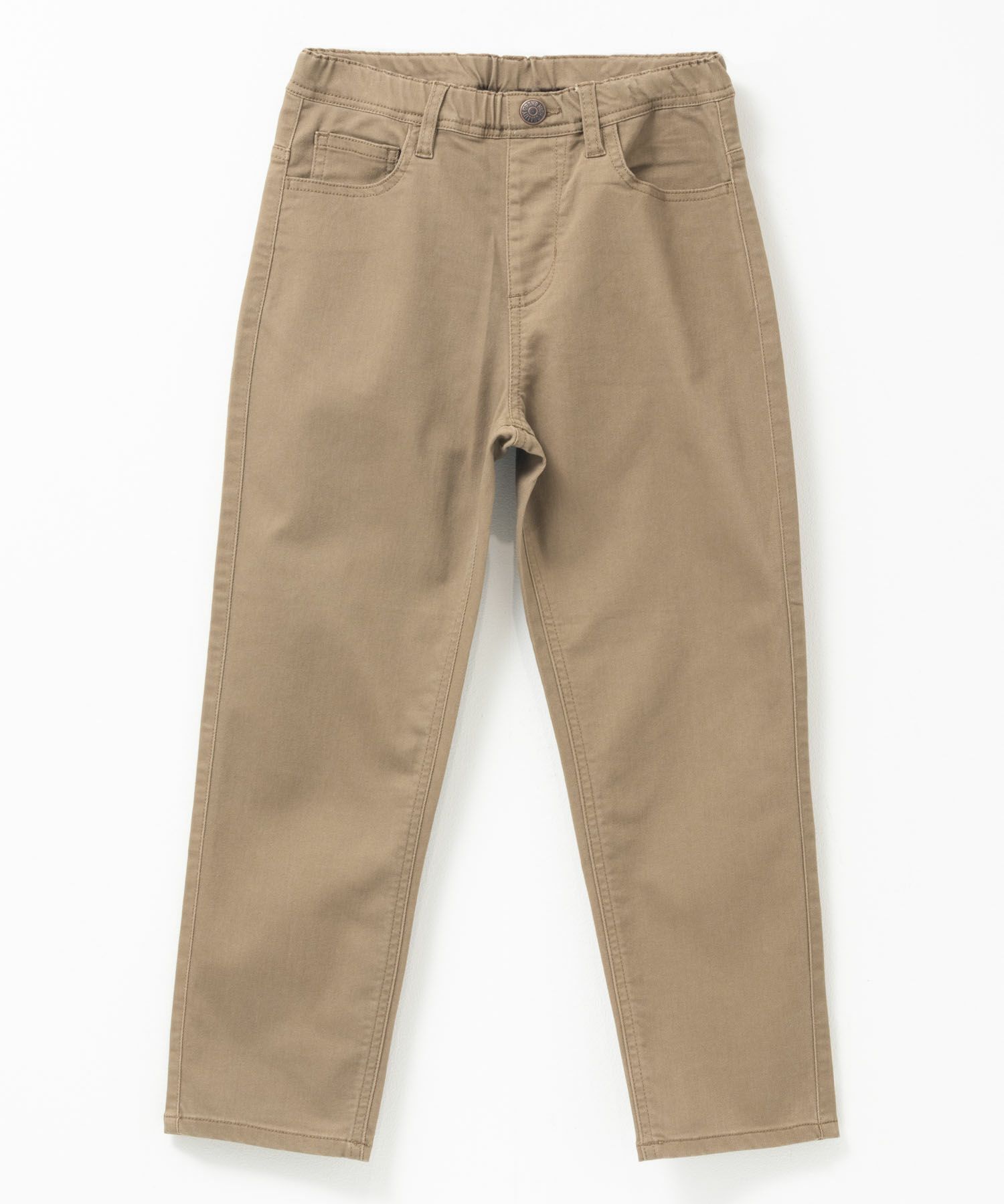 NAVY  のびるモン ストレッチツイルストレートパンツ ウエストギャザーパンツ キッズ商品画像-5