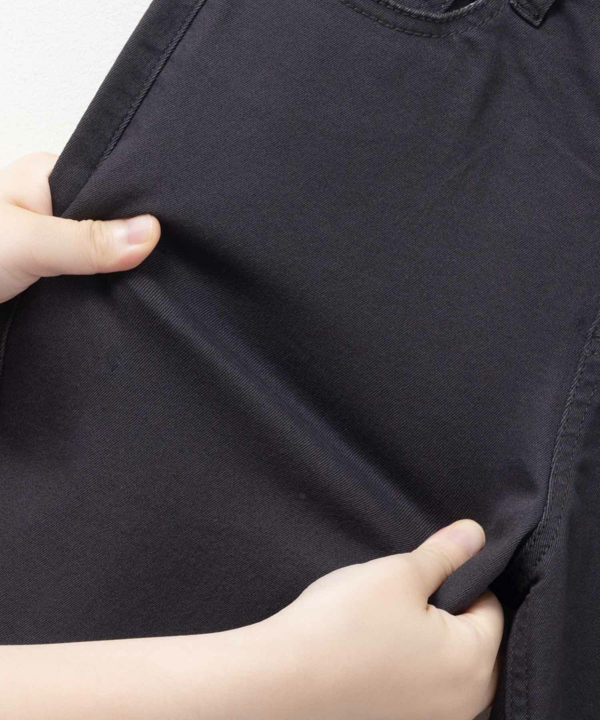 NAVY のびるモン ストレッチツイルストレートパンツ ウエストギャザーパンツ キッズ