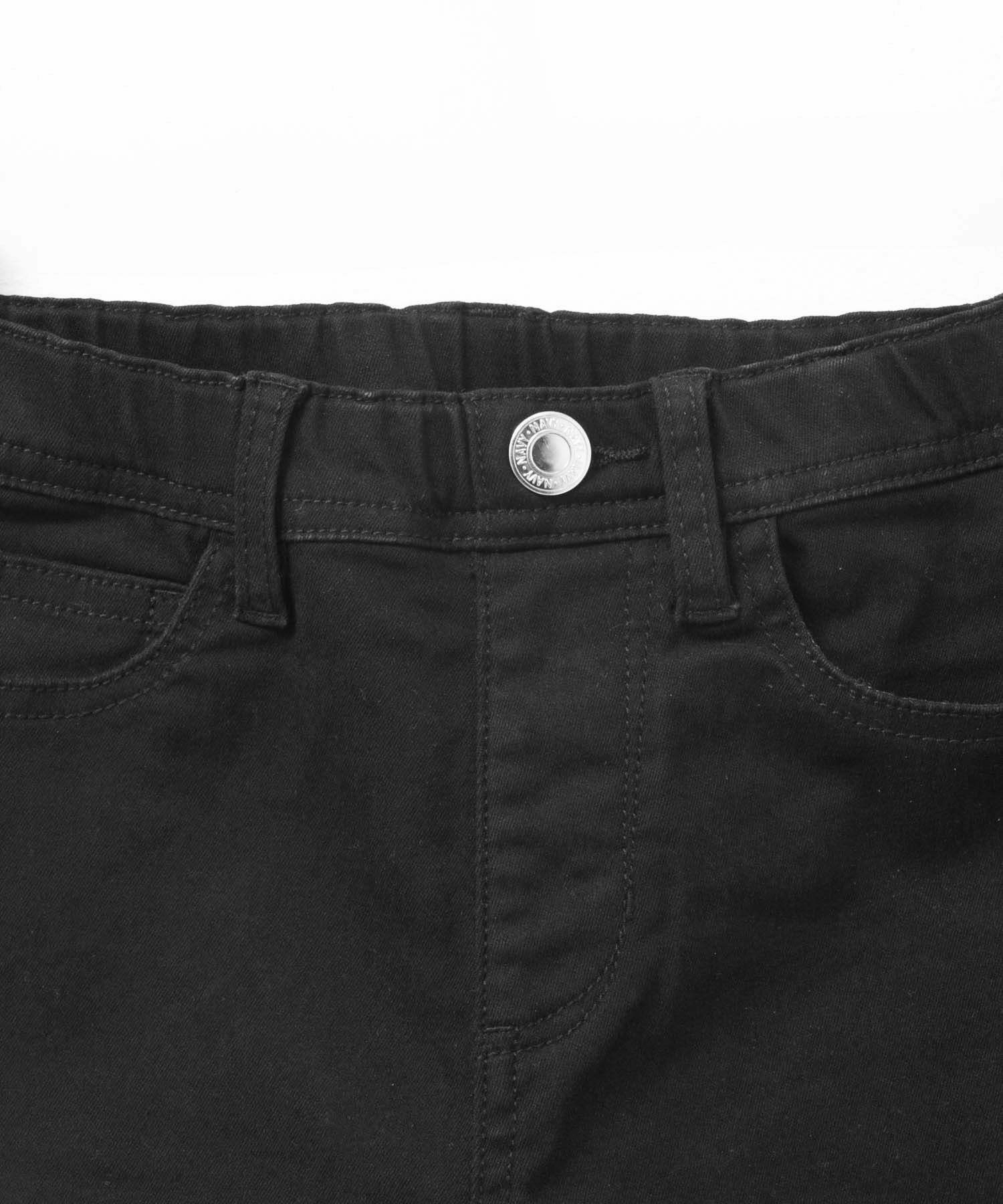 NAVY のびるモン ストレッチツイルスキニーパンツ ウエストギャザーパンツ キッズ