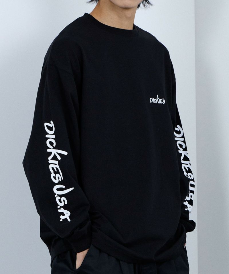 Dickies スリーブプリント長袖Tシャツ メンズ商品画像-2