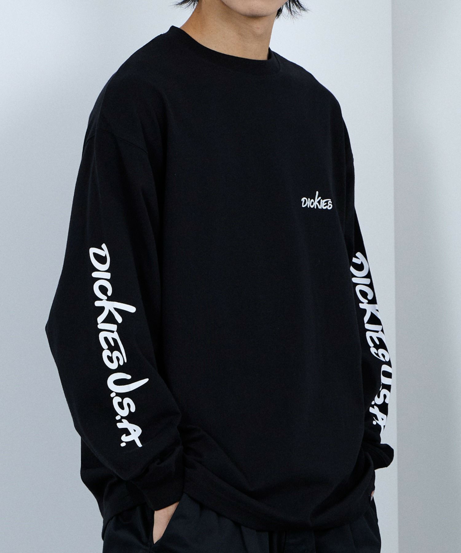 Dickies  スリーブプリント長袖Tシャツ メンズ商品画像-2