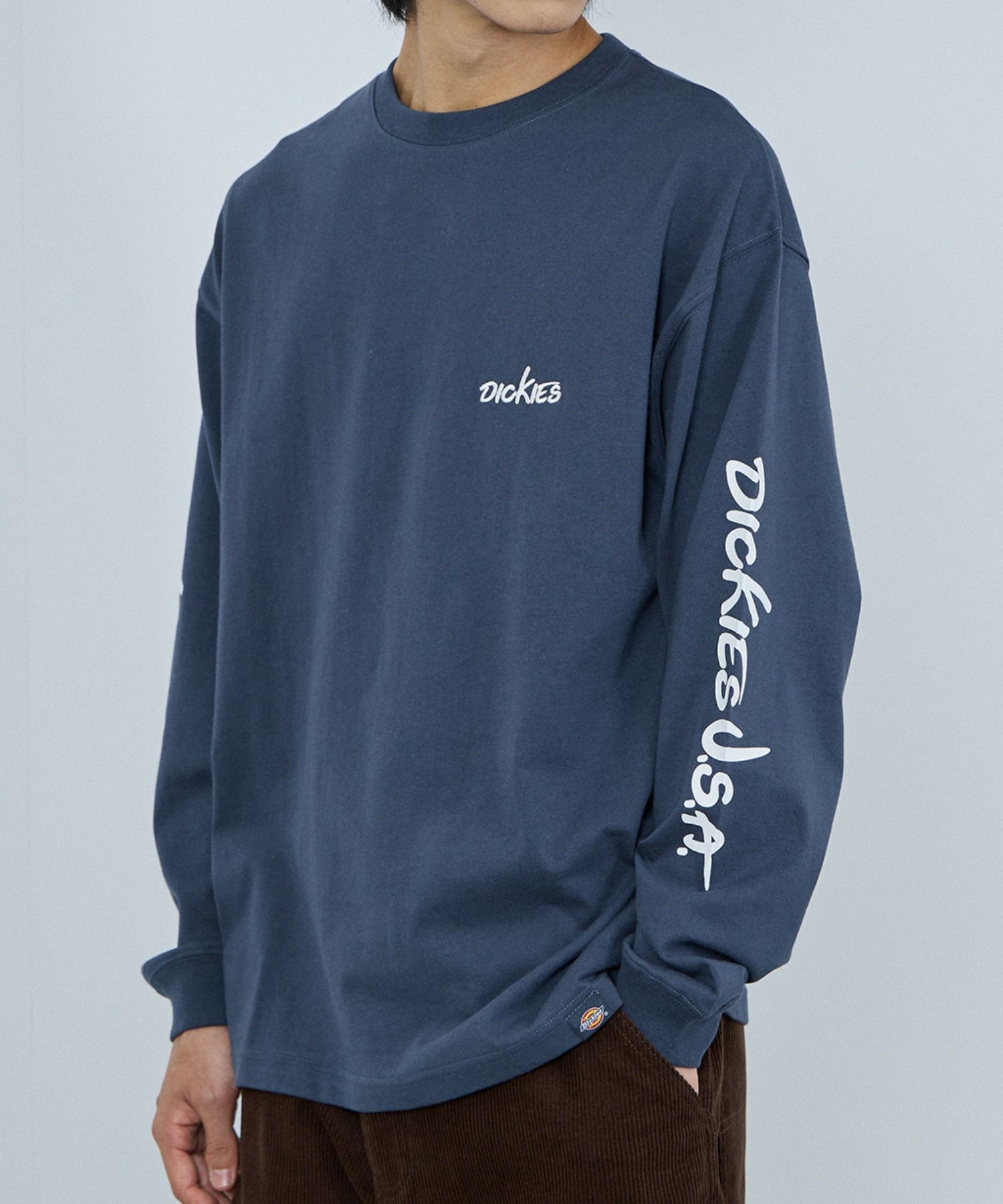 Dickies スリーブプリント長袖Tシャツ メンズ