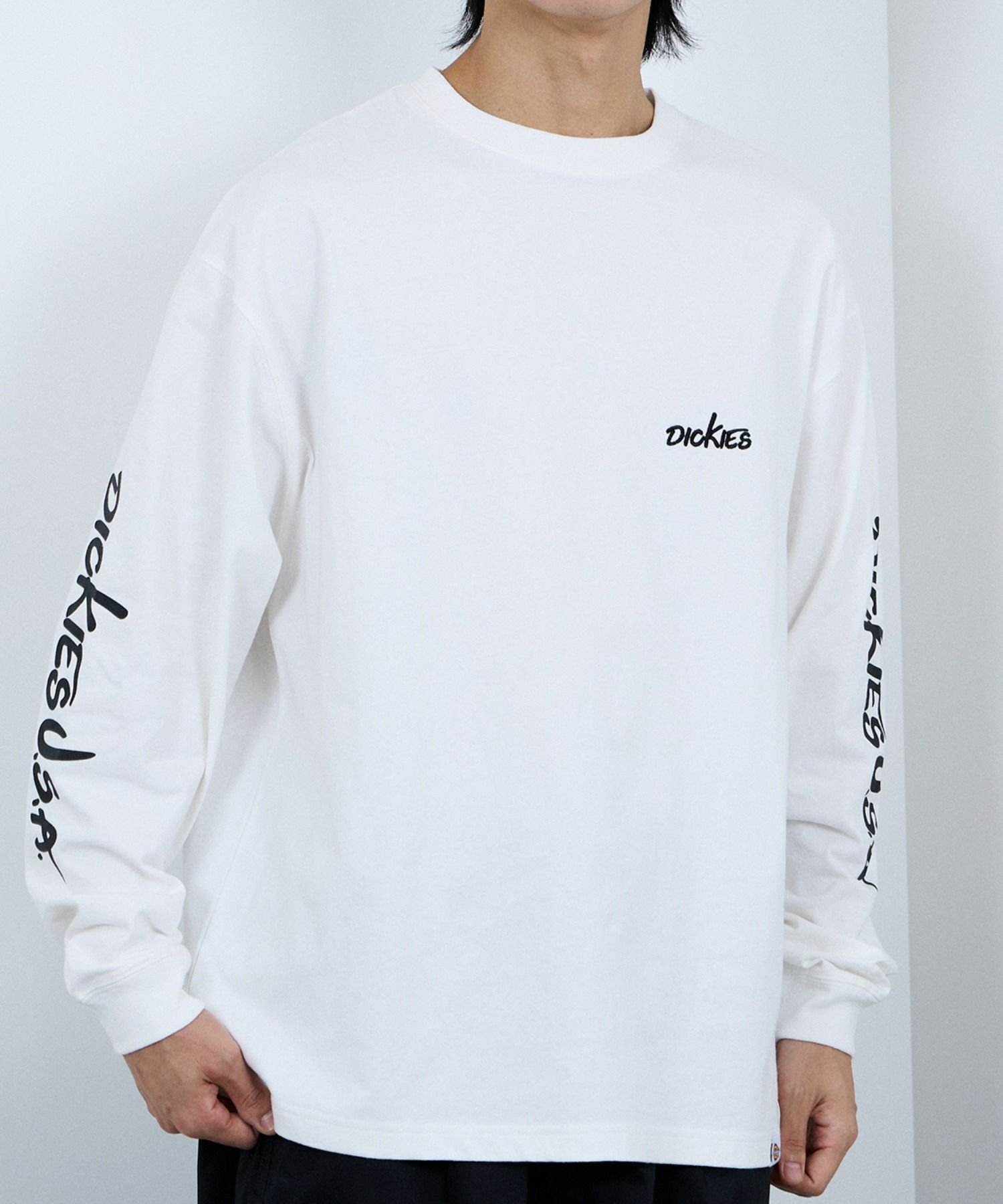 Dickies スリーブプリント長袖Tシャツ メンズ