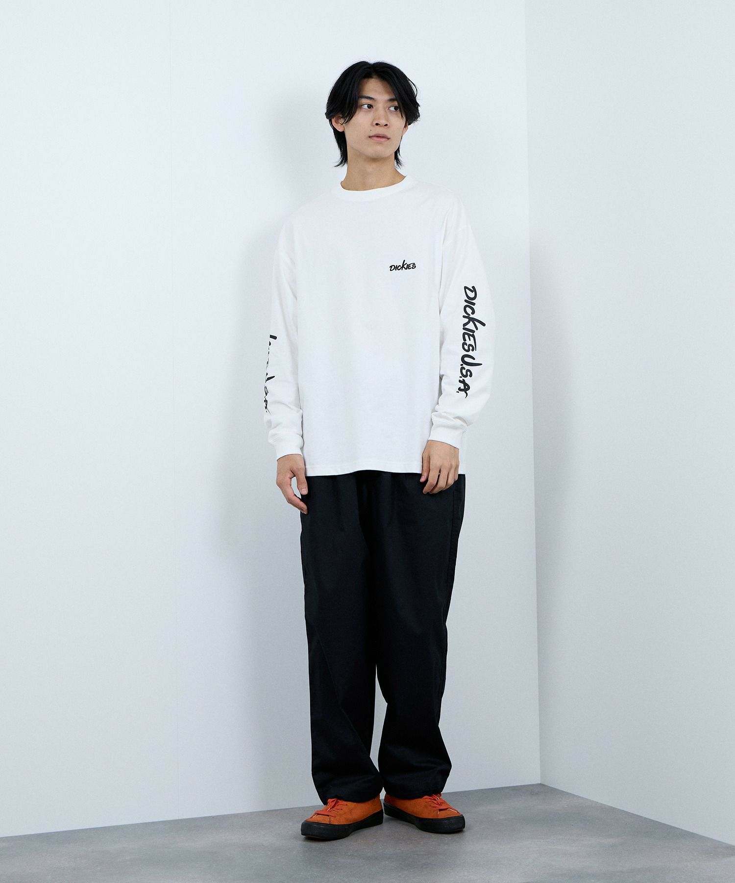 Dickies スリーブプリント長袖Tシャツ メンズ