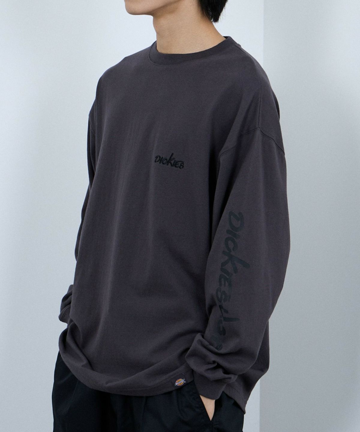 Dickies スリーブプリント長袖Tシャツ メンズ