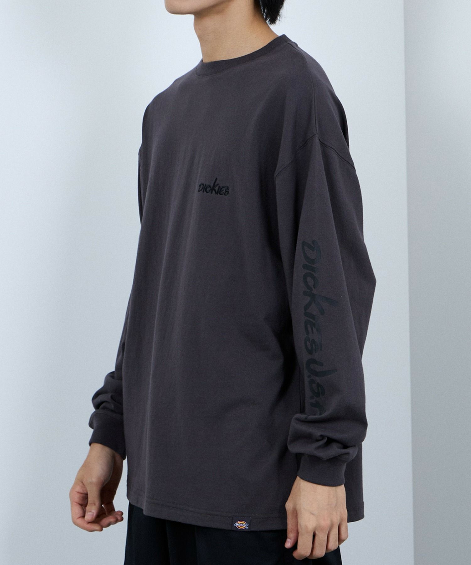 Dickies スリーブプリント長袖Tシャツ メンズ