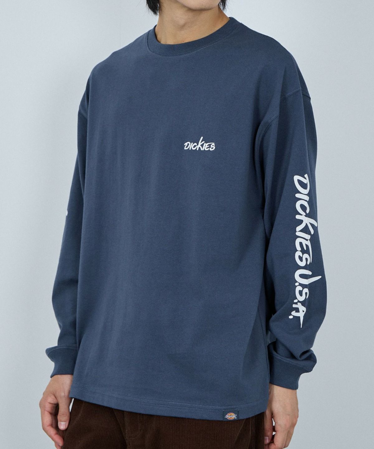 Dickies スリーブプリント長袖Tシャツ メンズ
