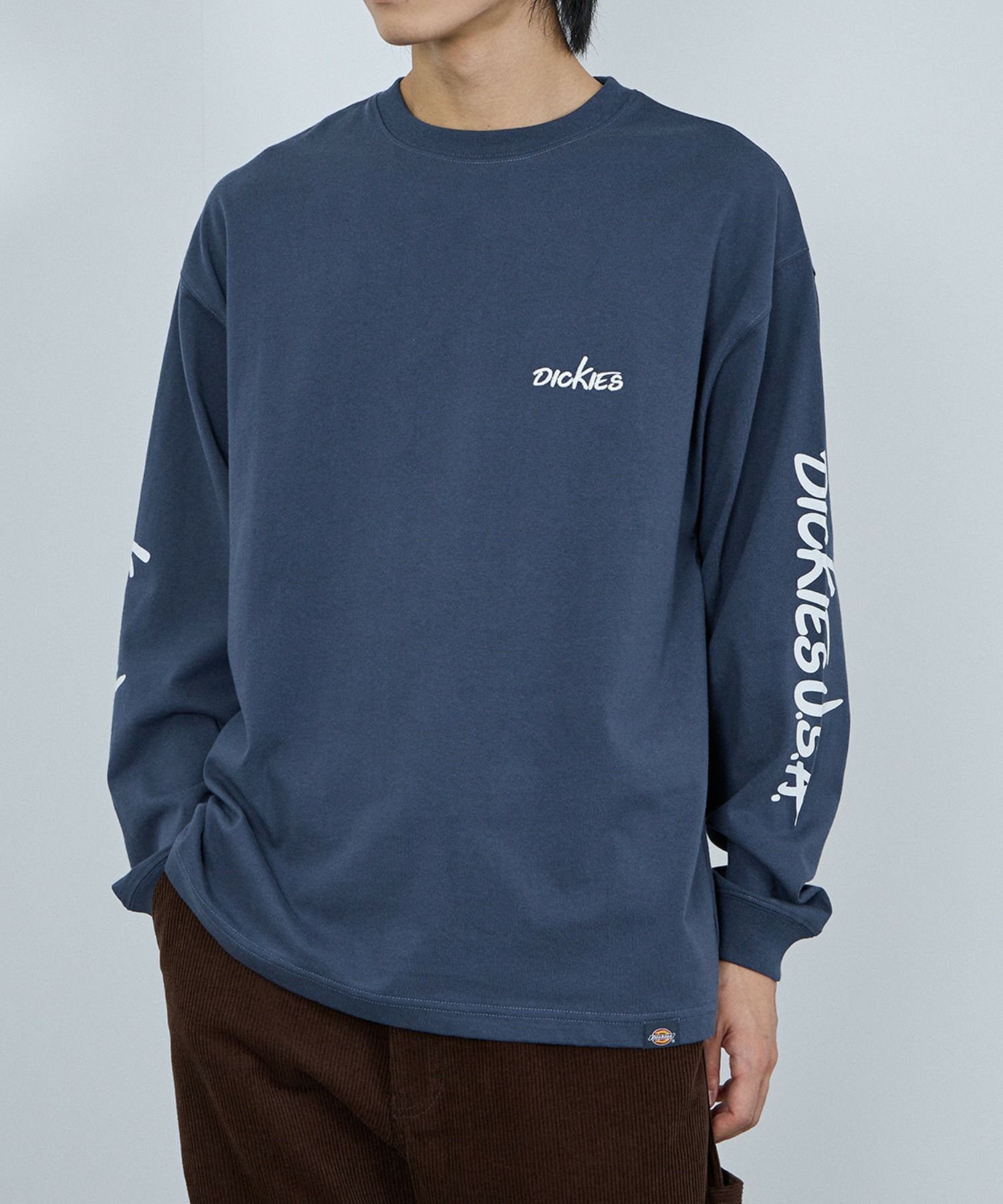 Dickies スリーブプリント長袖Tシャツ メンズ