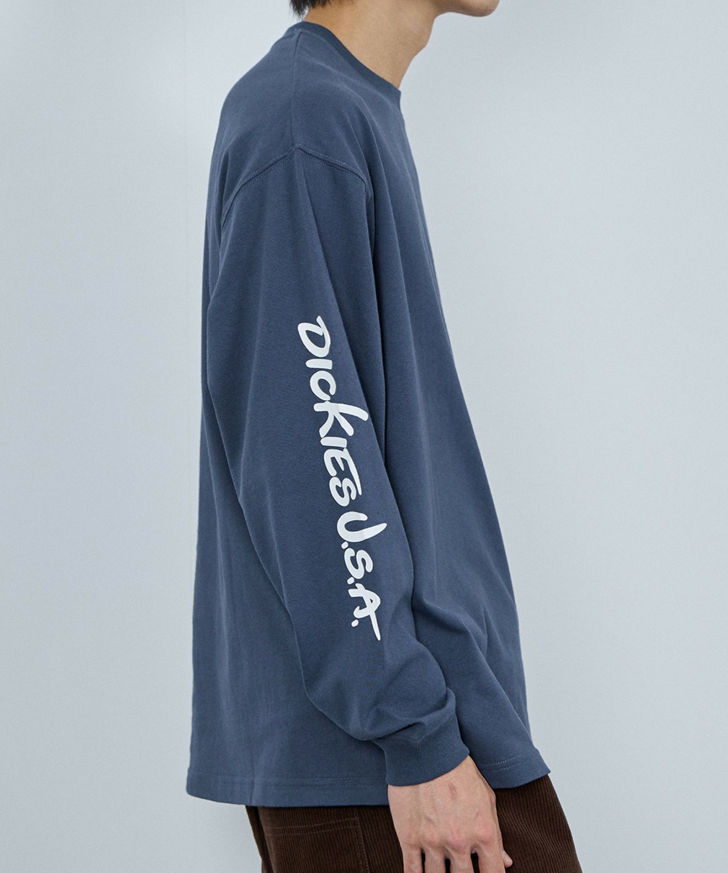 Dickies スリーブプリント長袖Tシャツ メンズ