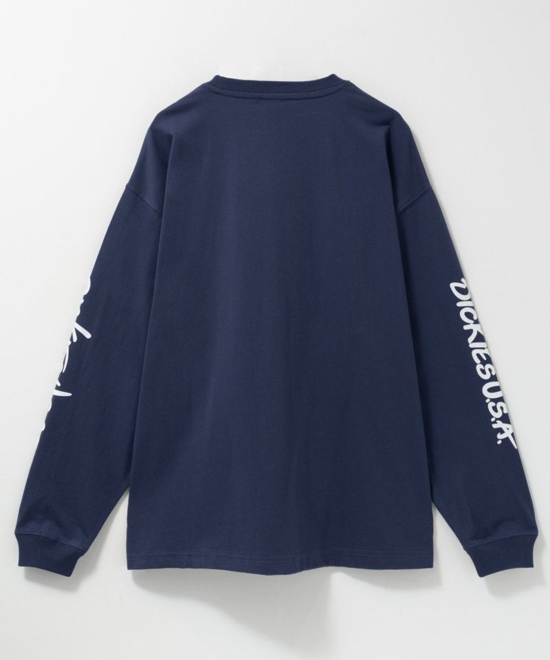 Dickies スリーブプリント長袖Tシャツ メンズ