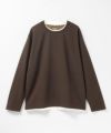 NAVY 時短フェイクレイヤードクルーネック長袖Tシャツ メンズ