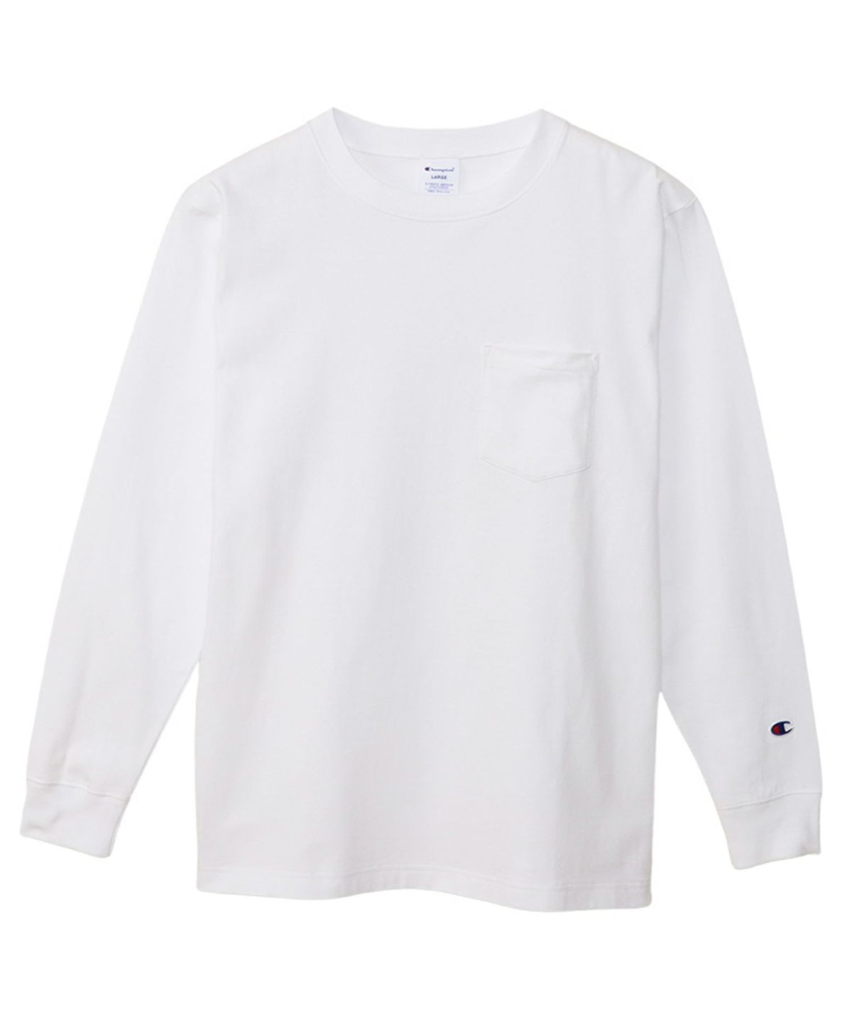 Champion ロングスリーブポケットTシャツ メンズ