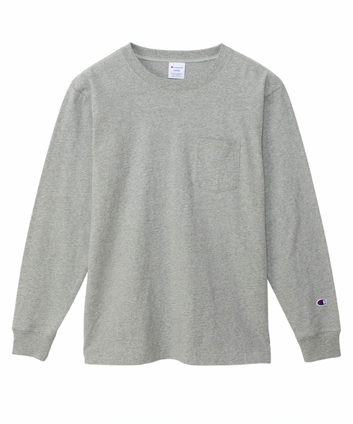 Champion ロングスリーブポケットTシャツ メンズ