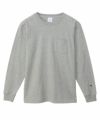 Champion ロングスリーブポケットTシャツ メンズ