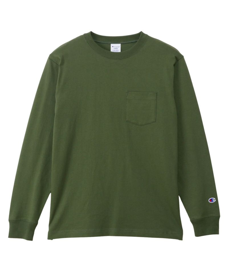 Champion  ロングスリーブポケットTシャツ メンズ商品画像-4