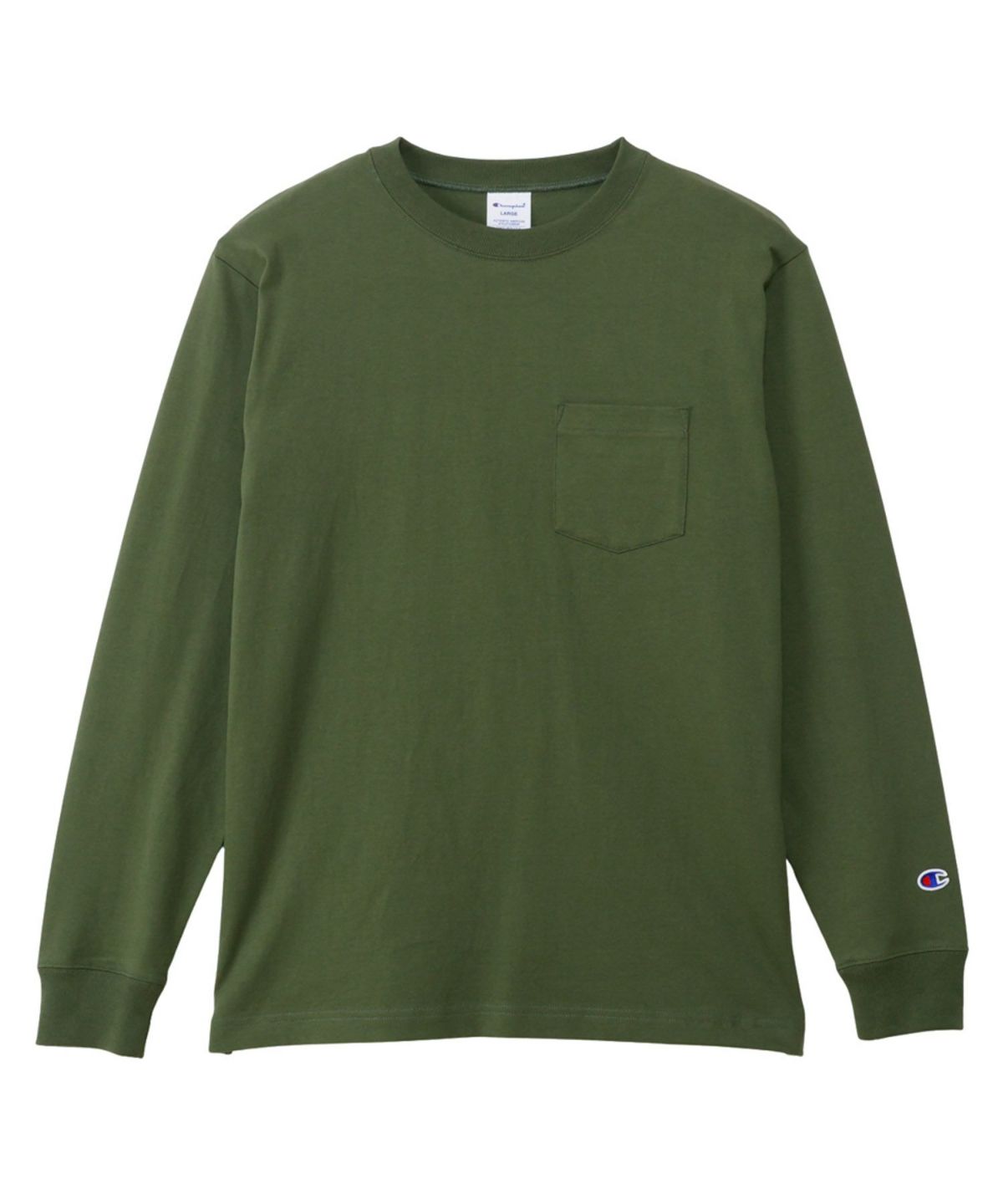 Champion ロングスリーブポケットTシャツ メンズ