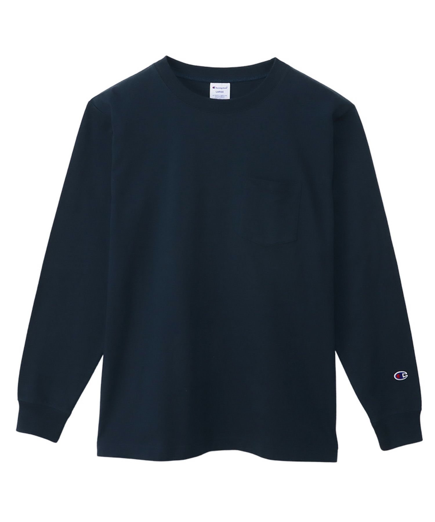 Champion ロングスリーブポケットTシャツ メンズ