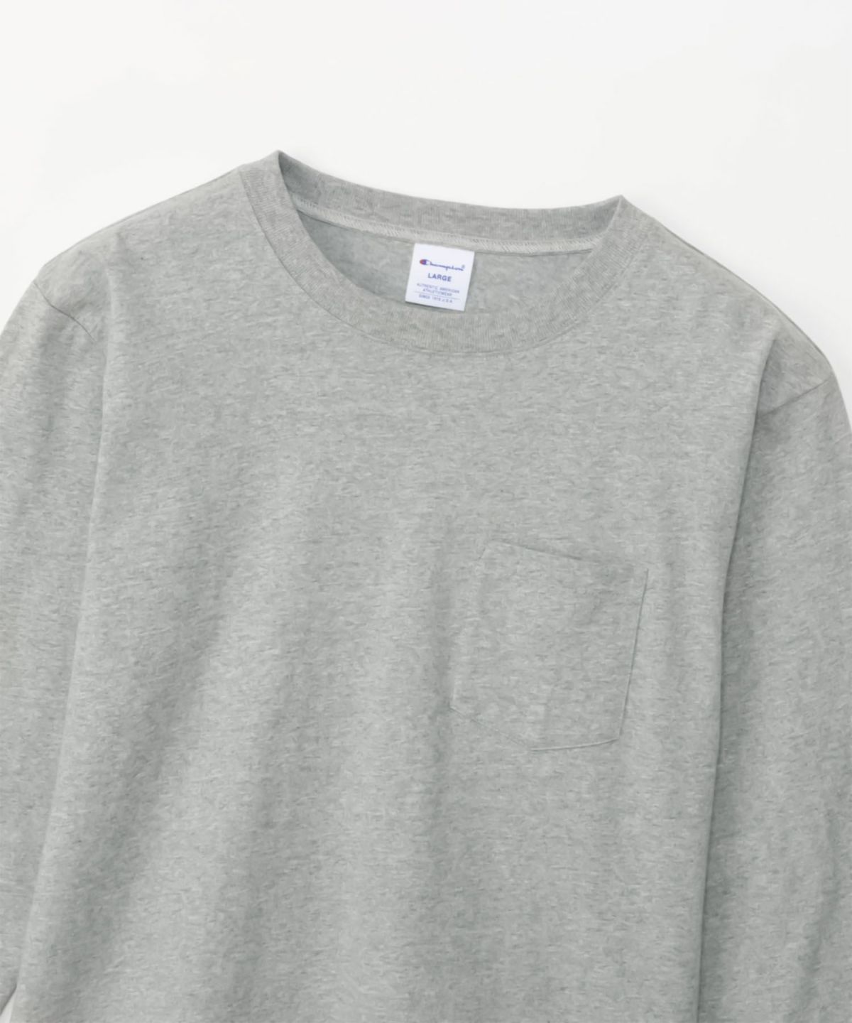 Champion ロングスリーブポケットTシャツ メンズ