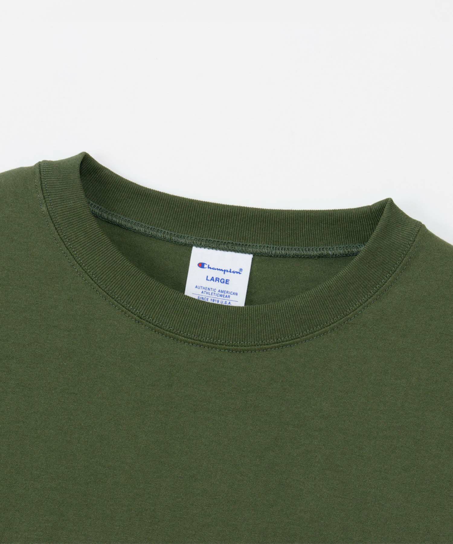 Champion ロングスリーブポケットTシャツ メンズ