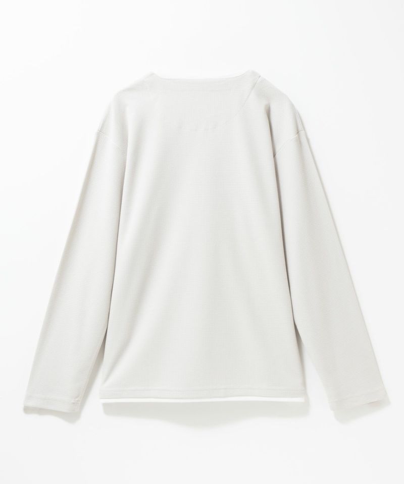 [値下げ]NAVY  時短フェイクレイヤードワッフルキーネックTシャツ メンズ商品画像-4