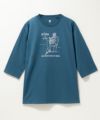 T-GRAPHICS ラインアート7分袖Tシャツ メンズ