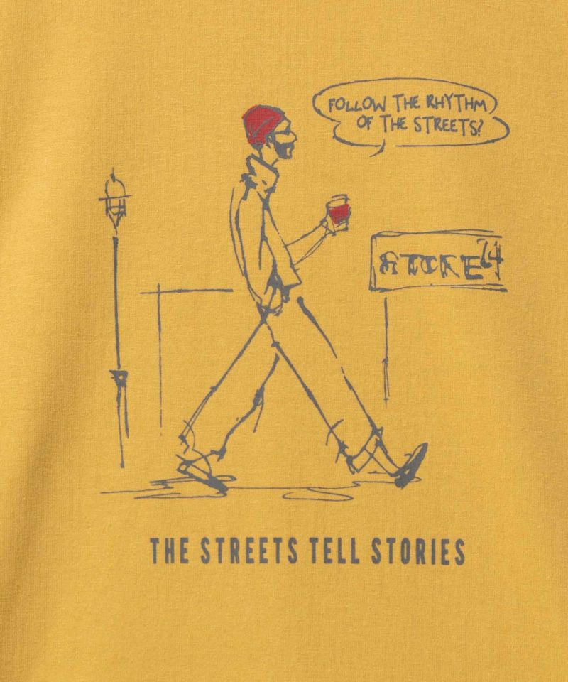 T-GRAPHICS ラインアート7分袖Tシャツ メンズ商品画像-13