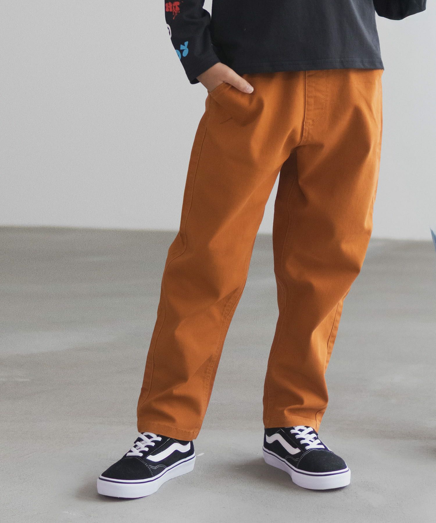 NAVY のびるモン ストレッチツイルベグトップパンツ キッズ