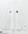 MLB ロゴ刺繍ロングスリーブTシャツ メンズ
