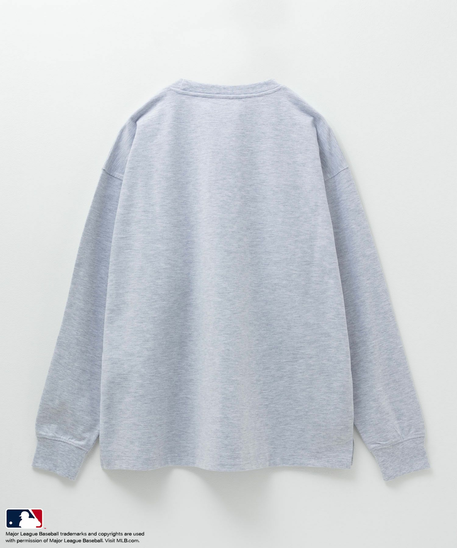 MLB ロゴ刺繍ロングスリーブTシャツ メンズ