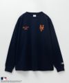 MLB ロゴ刺繍ロングスリーブTシャツ メンズ