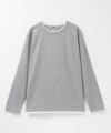 NAVY 時短メランジダブルクルーネックTシャツ メンズ