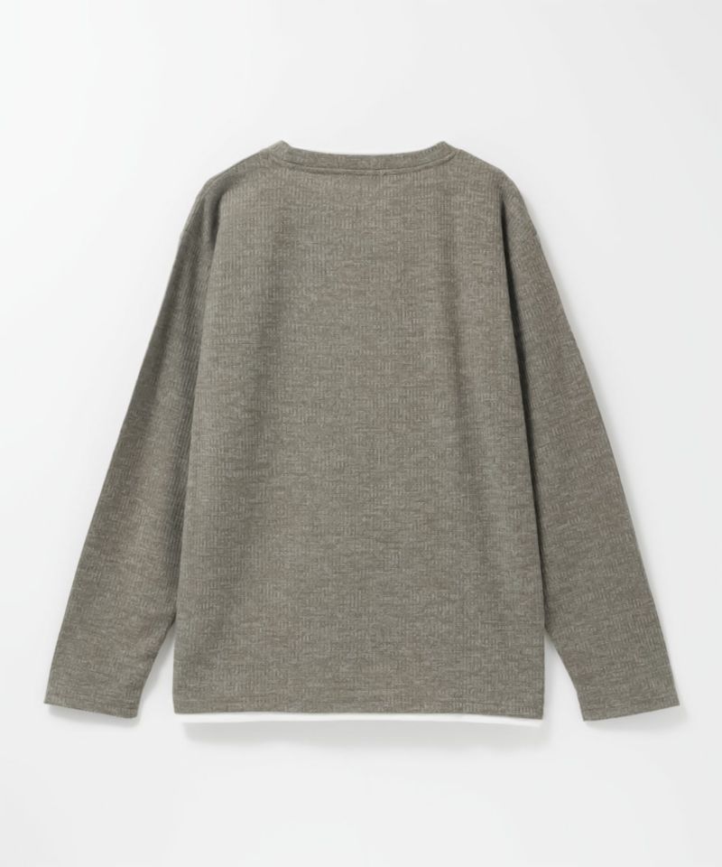 [値下げ]NAVY  時短メランジダブルクルーネックTシャツ メンズ商品画像-6