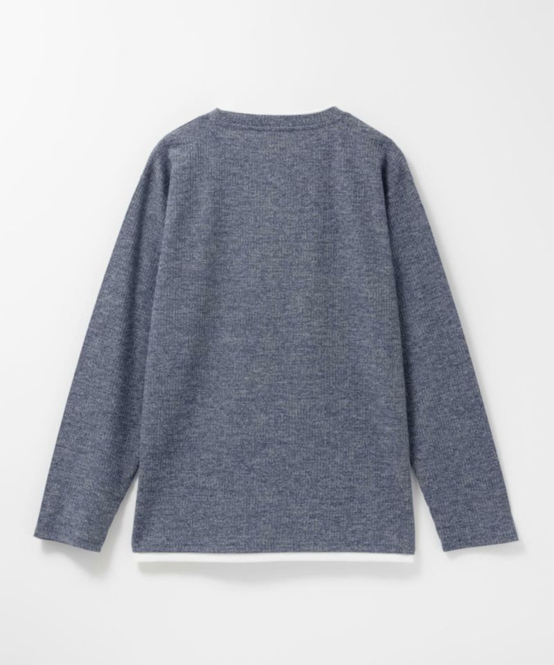 [値下げ]NAVY  時短メランジダブルクルーネックTシャツ メンズ商品画像-8