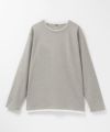 NAVY 時短メランジダブルクルーネックTシャツ メンズ