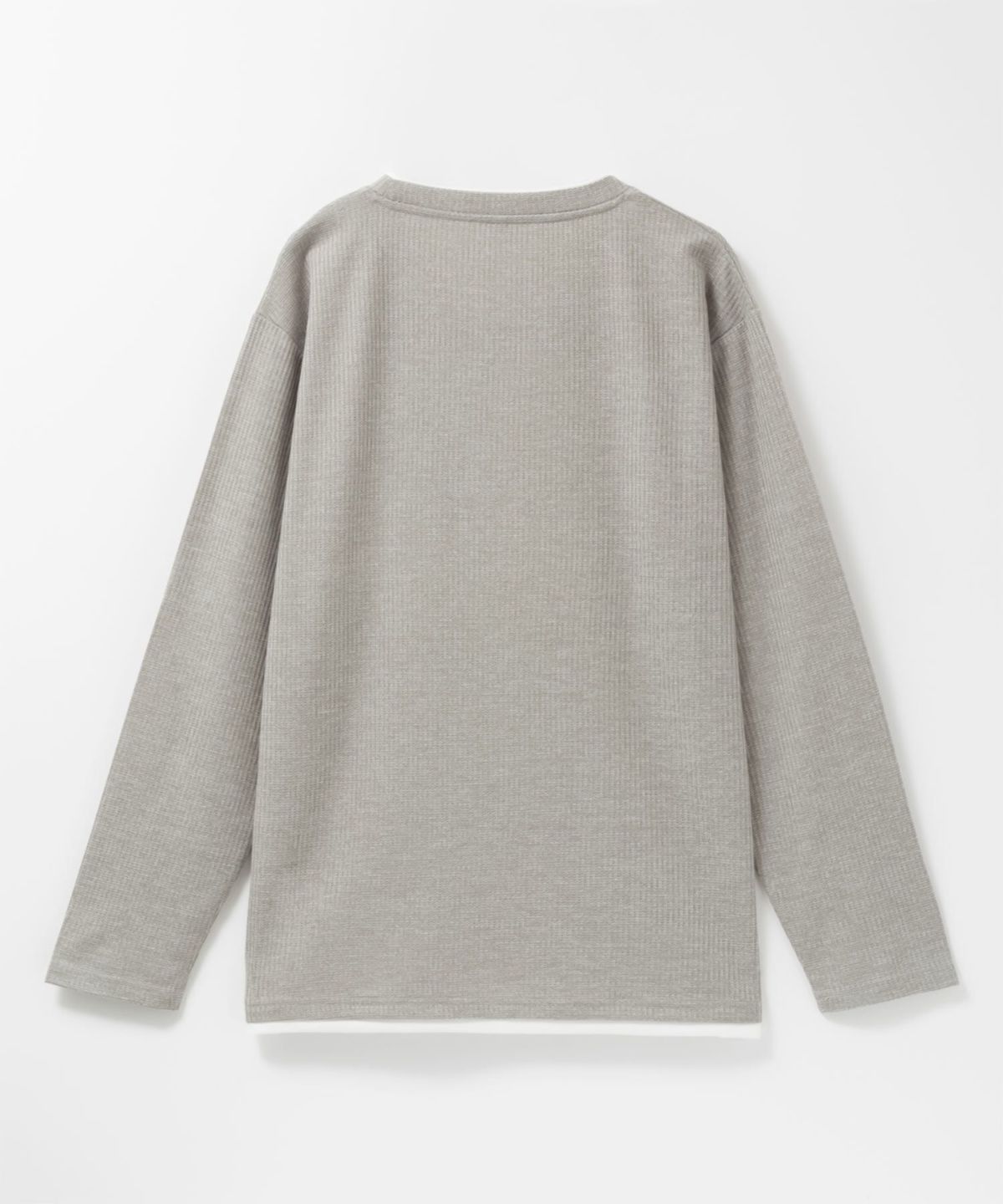 NAVY 時短メランジダブルクルーネックTシャツ メンズ