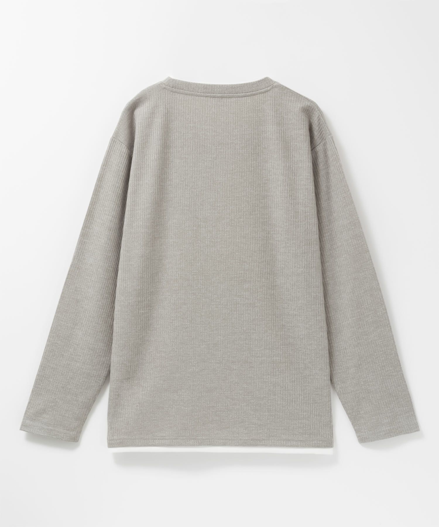 NAVY  時短メランジダブルクルーネックTシャツ メンズ商品サムネイル-10