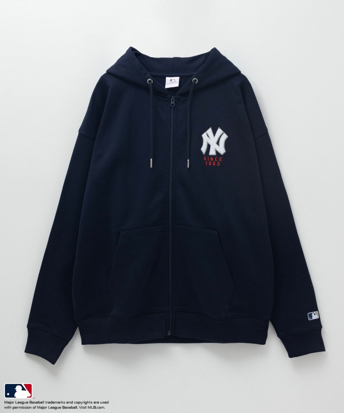 MLB サガラロゴフルジップパーカー メンズ