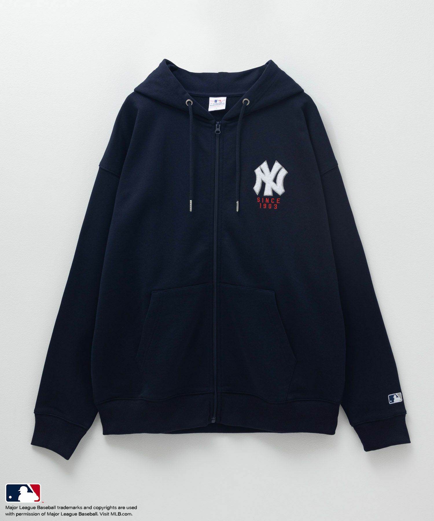 MLB サガラロゴフルジップパーカー メンズ