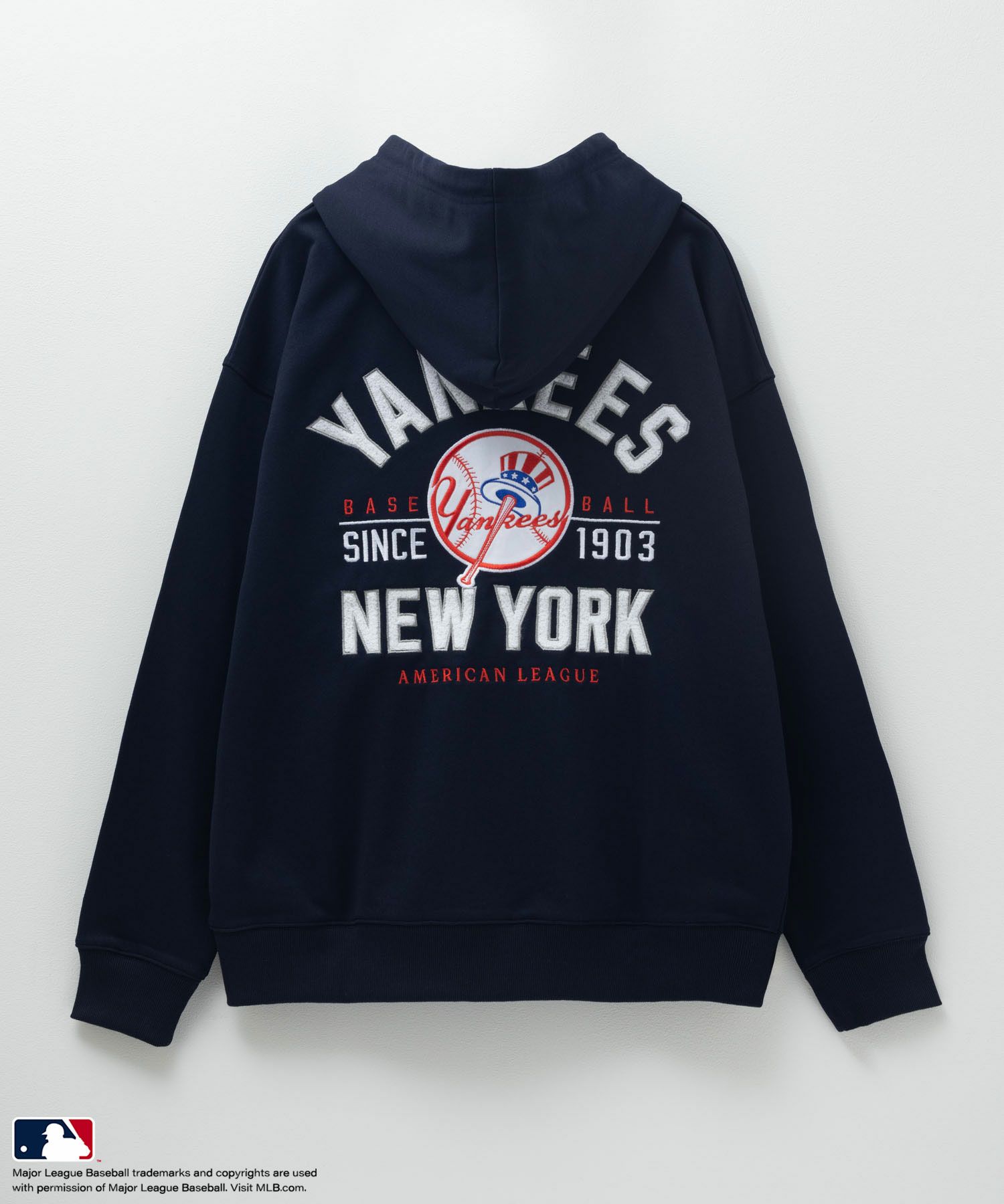 MLB  サガラロゴフルジップパーカー メンズ商品サムネイル-4